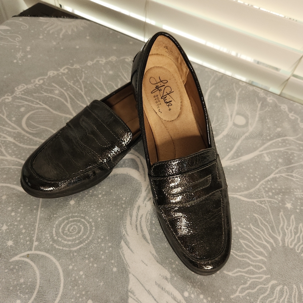 Life‎ Stride Madison Black Loafer Size 6.5